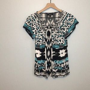 ✨Short sleeve print blouse